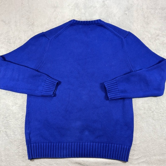 Vintage Y2K Polo Ralph Lauren Knit Spellout Sweater Size Large - Picture 4 of 4